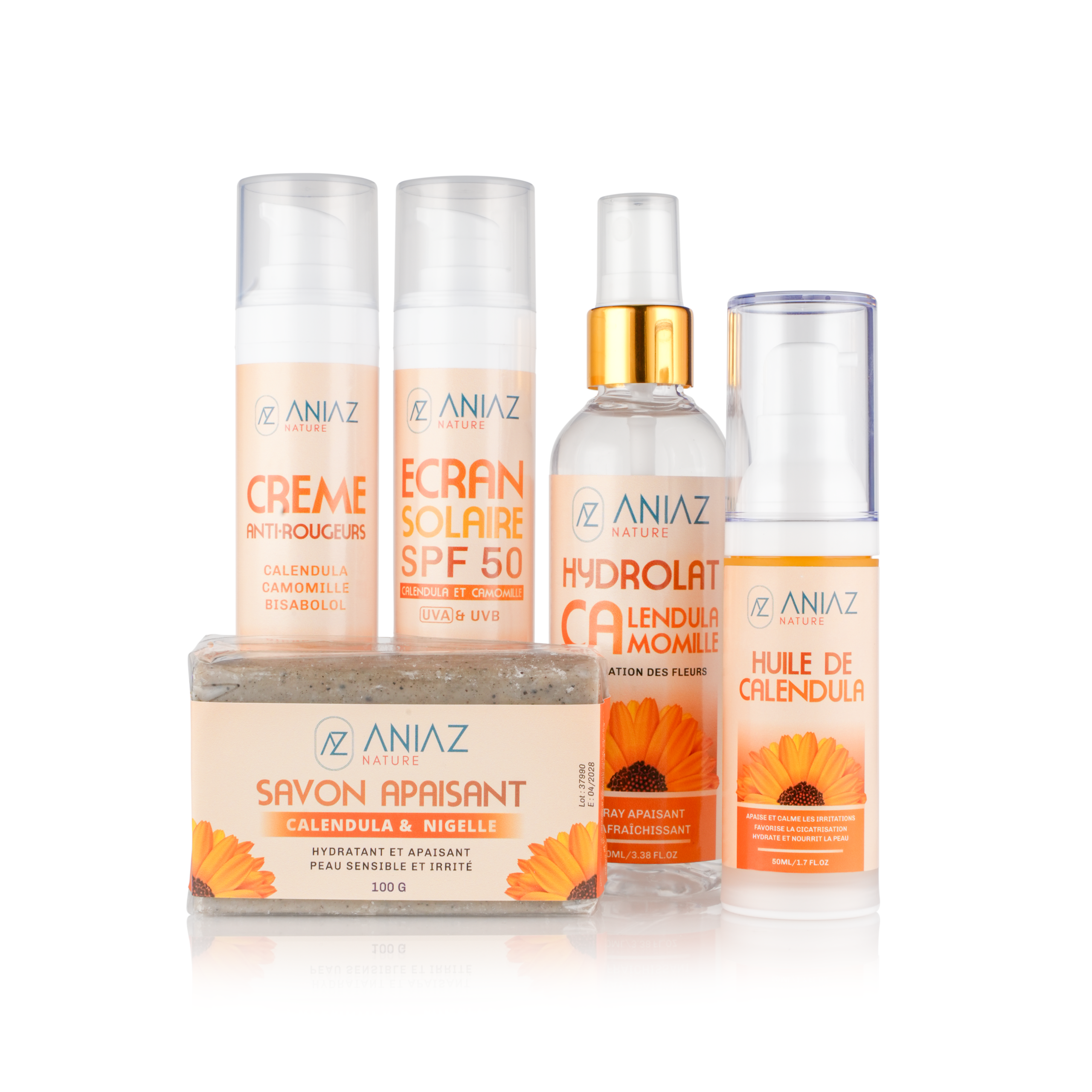 Gamme Calendula Peau Sensible – Rosacée